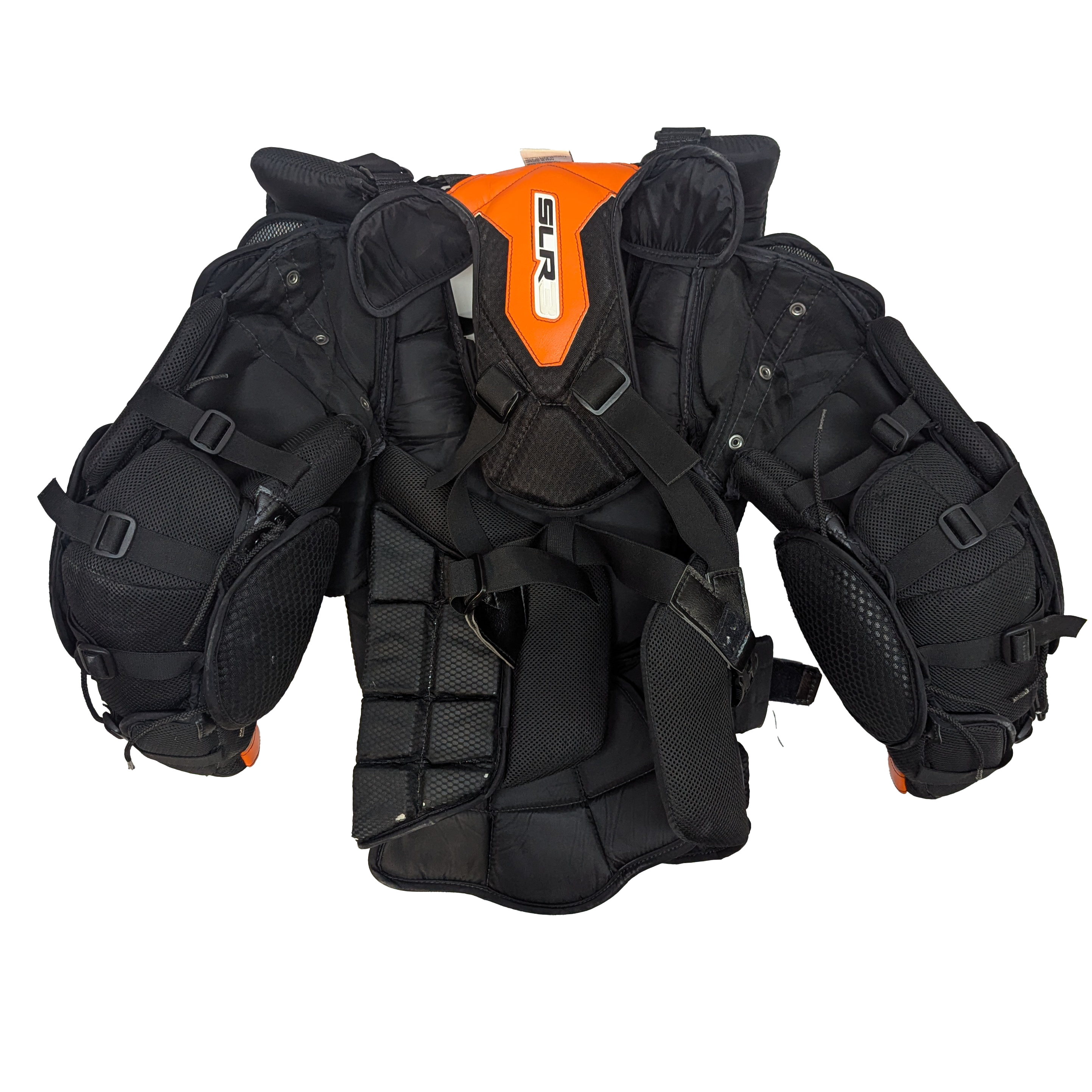 Vaughn SLR3 Pro Carbon - Used Pro Stock Goalie Chest Protector (Black/Orange)